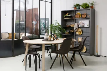 Lange Jan Förlängningsbart Matbord 120 cm Rund - Ek - Möbler - Bord & matgrupp - Matbord & köksbord