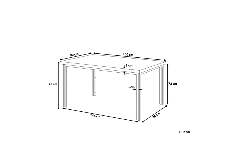 Laredo Matbord 150 cm - Svart - Möbler - Bord & matgrupp - Matbord & köksbord