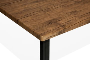 Laredo Rektangulärt Matbord 150 cm i Metall med Valnötsutseende - Mörkbrun - Möbler - Bord & matgrupp - Matbord & köksbord