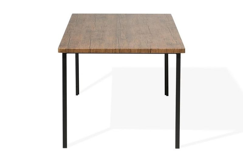 Laredo Rektangulärt Matbord 150 cm i Metall med Valnötsutseende - Mörkbrun - Möbler - Bord & matgrupp - Matbord & köksbord