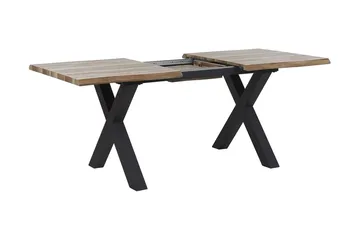 Lawtey Matbord 180 cm Förlängningsbart - Ljus Trä/Svart - Möbler - Bord & matgrupp - Matbord & köksbord