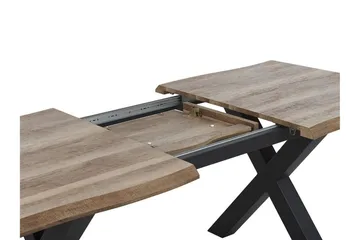 Lawtey Matbord 180 cm Förlängningsbart - Ljus Trä/Svart - Möbler - Bord & matgrupp - Matbord & köksbord