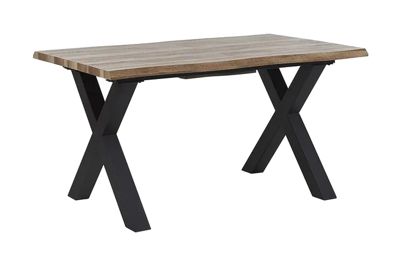 Lawtey Matbord 180 cm Förlängningsbart - Ljus Trä/Svart - Möbler - Bord & matgrupp - Matbord & köksbord