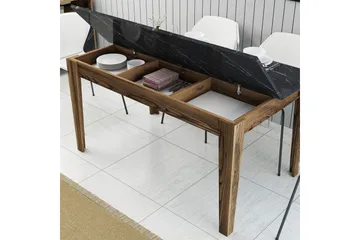 Lissione Matbord 145x88 cm Brun/Svart - Hanah Home - Möbler - Bord & matgrupp - Matbord & köksbord