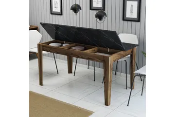 Lissione Matbord 145x88 cm Brun/Svart - Hanah Home - Möbler - Bord & matgrupp - Matbord & köksbord