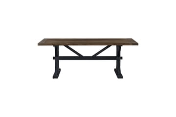 Lyon Förlängningsbart Matbord 6 personer - Utdragbart plankbord 200 cm - Natur/Svart - Möbler - Bord & matgrupp - Matbord & köksbord