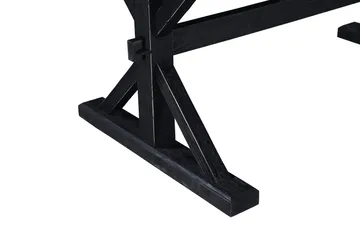 Lyon Förlängningsbart Matbord 6 personer - Utdragbart plankbord 200 cm - Natur/Svart - Möbler - Bord & matgrupp - Matbord & köksbord