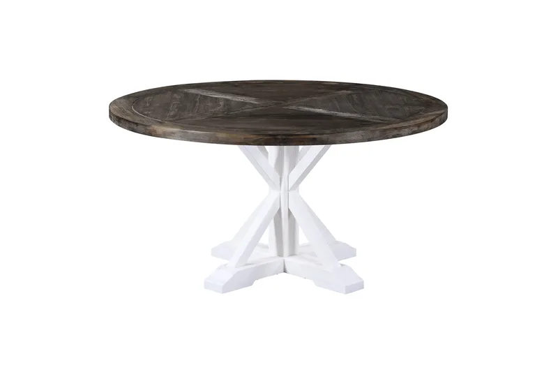 Lyon Matbord 150 cm Runt - Natur/Vit - Möbler - Bord & matgrupp - Matbord & köksbord