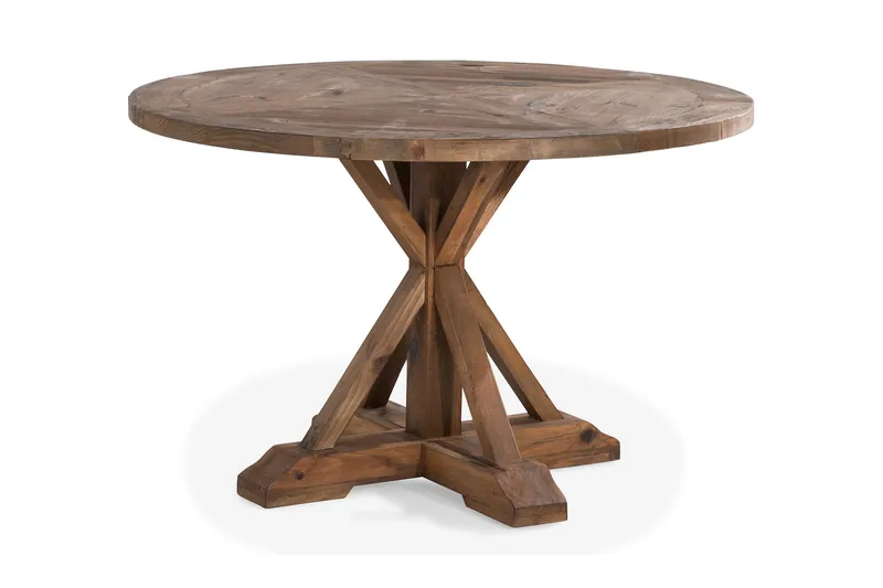 Lyon Runt Litet Matbord Vintage 120 cm - Natur / Trä / Alm - Möbler - Bord & matgrupp - Matbord & köksbord