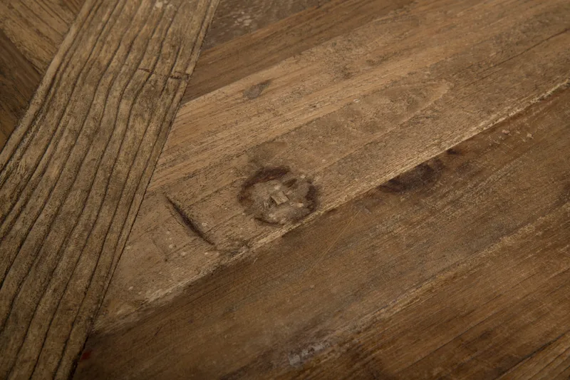 Lyon Runt Matbord 150 cm - Vintage / Natur / Vit / Trä - Möbler - Bord & matgrupp - Matbord & köksbord