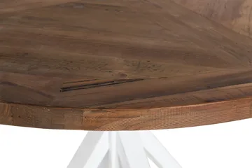 Lyon Vintage Matbord 120 cm Rund - Natur/Vit - Möbler - Bord & matgrupp - Matbord & köksbord