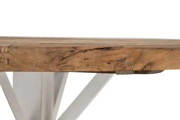 Lyon Vintage Runt Matbord 150 cm i Återvunnen Furu för 6 personer - Brun|Vit - Möbler - Bord & matgrupp - Matbord & köksbord