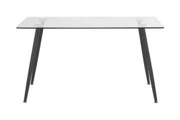 Maceys Matbord 140 cm - Glas/Svart - Möbler - Bord & matgrupp - Matbord & köksbord