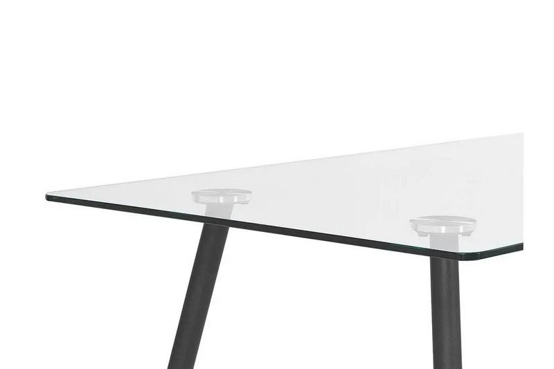 Maceys Matbord 140 cm - Glas/Svart - Möbler - Bord & matgrupp - Matbord & köksbord