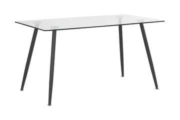 Maceys Matbord 140 cm - Glas/Svart - Möbler - Bord & matgrupp - Matbord & köksbord