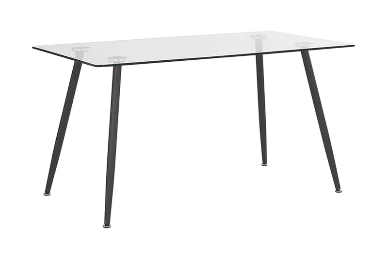 Maceys Matbord 140 cm - Glas/Svart - Möbler - Bord & matgrupp - Matbord & köksbord