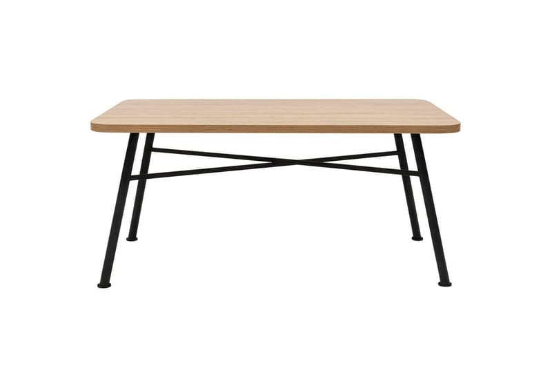 Makwana Rektangulärt Matbord 160 cm i Trä med Metallben - Natural - Möbler - Bord & matgrupp - Matbord & köksbord