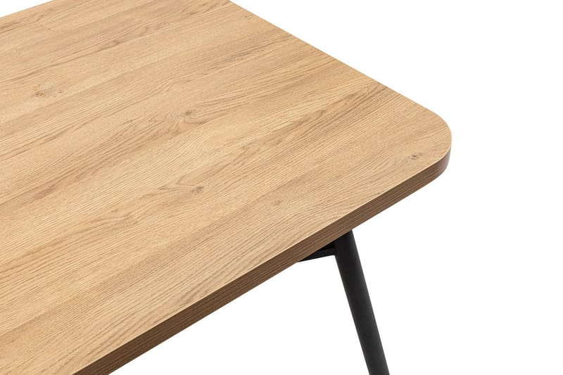 Makwana Rektangulärt Matbord 160 cm i Trä med Metallben - Natural - Möbler - Bord & matgrupp - Matbord & köksbord