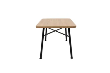Makwana Rektangulärt Matbord 160 cm i Trä med Metallben - Natural - Möbler - Bord & matgrupp - Matbord & köksbord