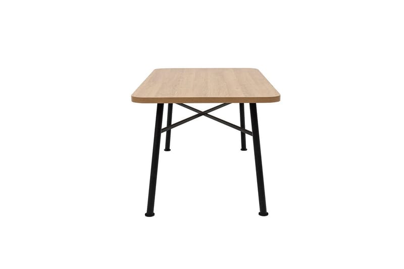 Makwana Rektangulärt Matbord 160 cm i Trä med Metallben - Natural - Möbler - Bord & matgrupp - Matbord & köksbord