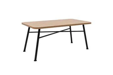 Makwana Rektangulärt Matbord 160 cm i Trä med Metallben - Natural - Möbler - Bord & matgrupp - Matbord & köksbord