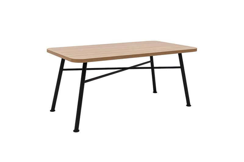 Makwana Rektangulärt Matbord 160 cm i Trä med Metallben - Natural - Möbler - Bord & matgrupp - Matbord & köksbord