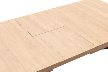 Makwana Utdragbart Rektangulärt Matbord 160 cm i Trä med Metallben - Natural - Möbler - Bord & matgrupp - Matbord & köksbord