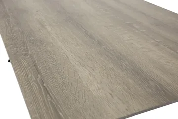 Marina Rektangulärt Matbord 180 cm i Trä med Ek- och Metallutseende - Gråbeige - Möbler - Bord & matgrupp - Matbord & köksbord