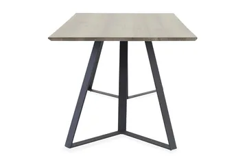 Marina Rektangulärt Matbord 180 cm i Trä med Ek- och Metallutseende - Gråbeige - Möbler - Bord & matgrupp - Matbord & köksbord
