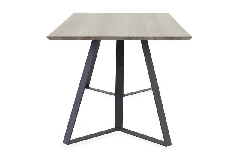 Marina Rektangulärt Matbord 180 cm i Trä med Ek- och Metallutseende - Gråbeige - Möbler - Bord & matgrupp - Matbord & köksbord