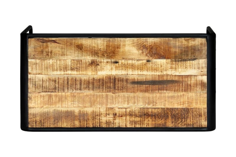 Matbord 118x60x76 cm massivt grovt mangoträ - Brun - Matbord & köksbord