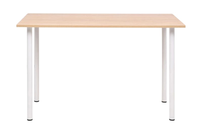 Matbord 120x60x73 cm ekfärg och vit - Vit - Matbord & köksbord