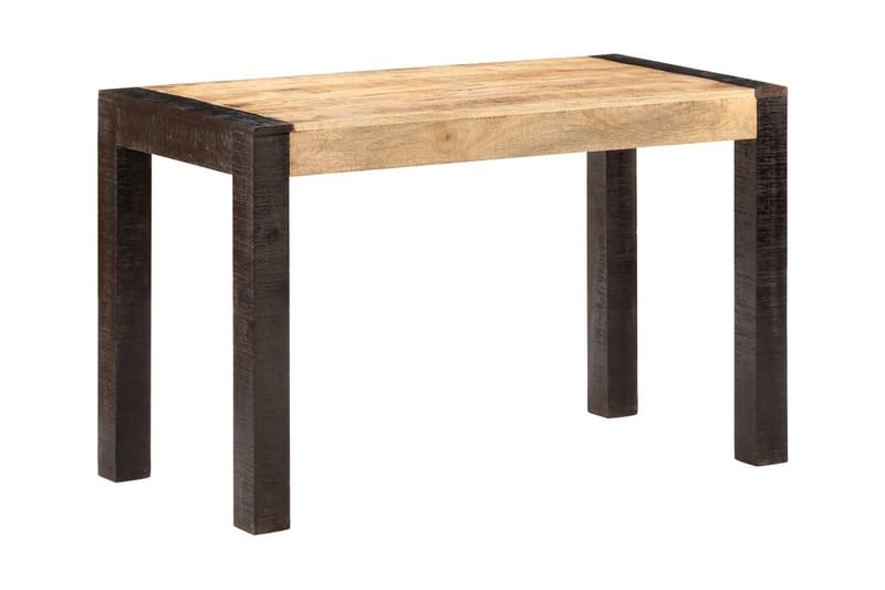 Matbord 120x60x76 cm massivt grovt mangoträ - Brun - Matbord & köksbord