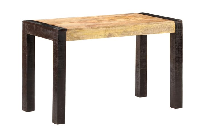 Matbord 120x60x76 cm massivt grovt mangoträ - Brun - Matbord & köksbord