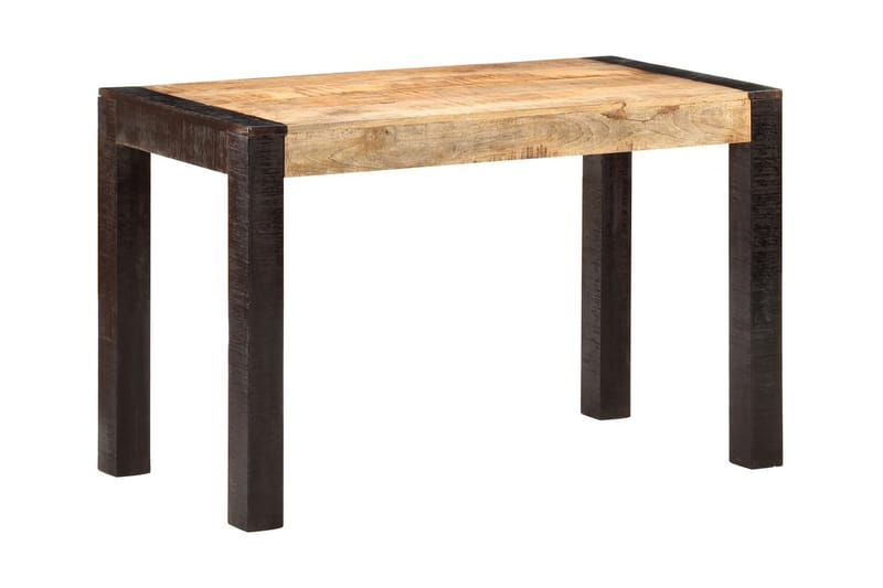 Matbord 120x60x76 cm massivt grovt mangoträ - Brun - Matbord & köksbord