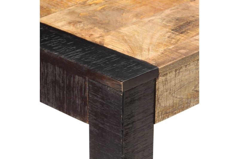 Matbord 120x60x76 cm massivt grovt mangoträ - Brun - Matbord & köksbord