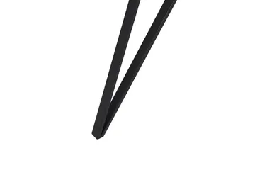 Matbord 150 x 80 cm marmor effekt/svart MOLDEN - Vit - Möbler - Bord & matgrupp - Matbord & köksbord