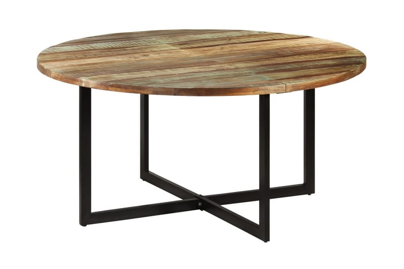 Matbord 150x75 cm massivt återvunnet trä - Brun - Matbord & köksbord
