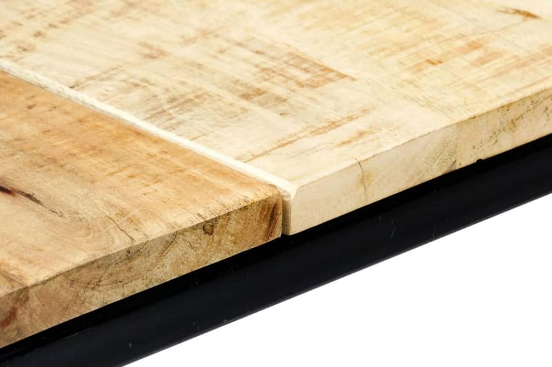 Matbord 180x90x75 cm massivt grovt mangoträ - Brun - Matbord & köksbord