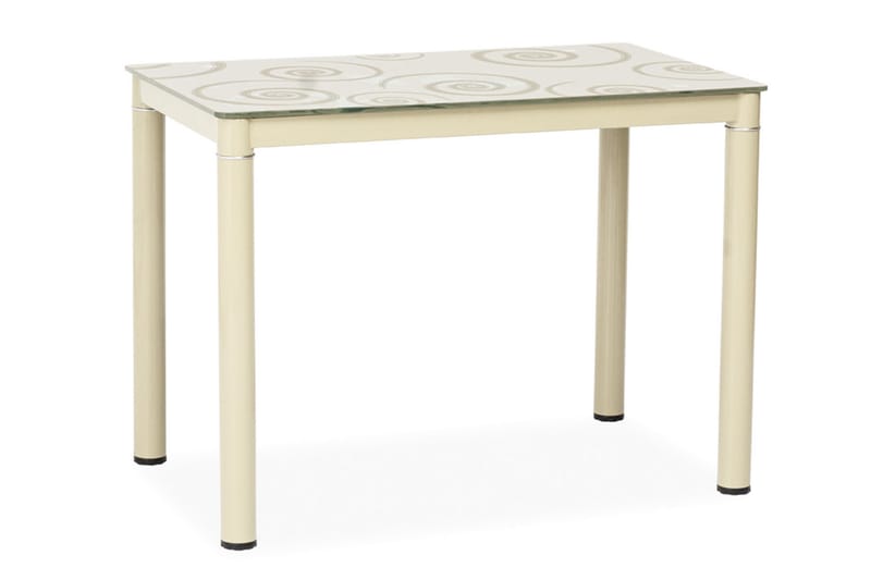 Matbord Alatao 80 cm - Glas/Beige - Möbler - Bord & matgrupp - Matbord & köksbord
