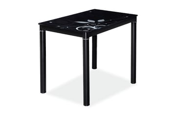 Matbord Alatao 80 cm - Glas/Svart - Möbler - Bord & matgrupp - Matbord & köksbord
