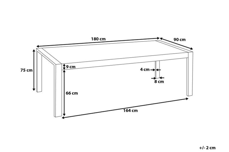 Matbord Arctic I 180 cm - Vit - Matbord & köksbord