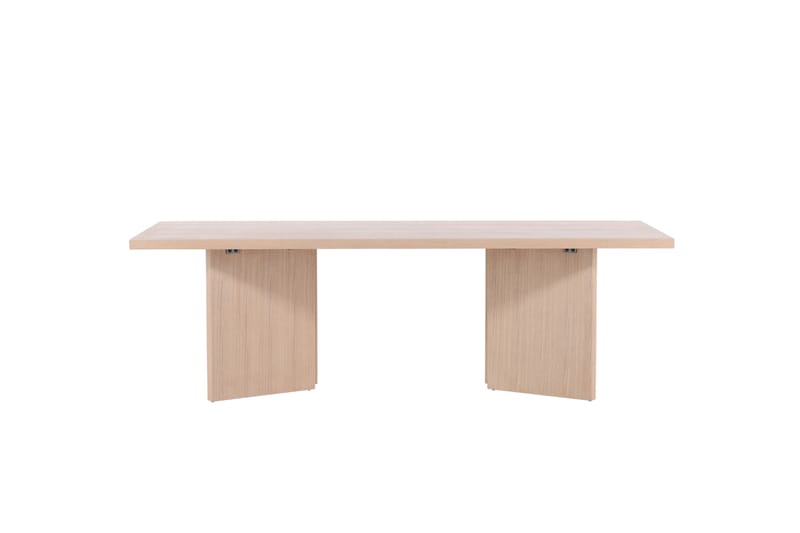 Matbord Bassholmen 240x100 cm Vit - Vind - Matbord & köksbord
