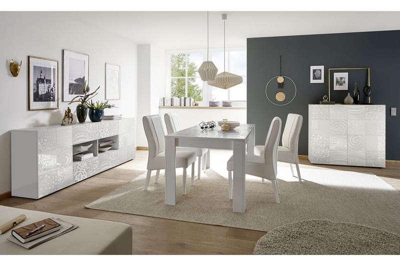 Matbord Bayoner Förlängningsbart 180 cm - Vit - Möbler - Bord & matgrupp - Matbord & köksbord