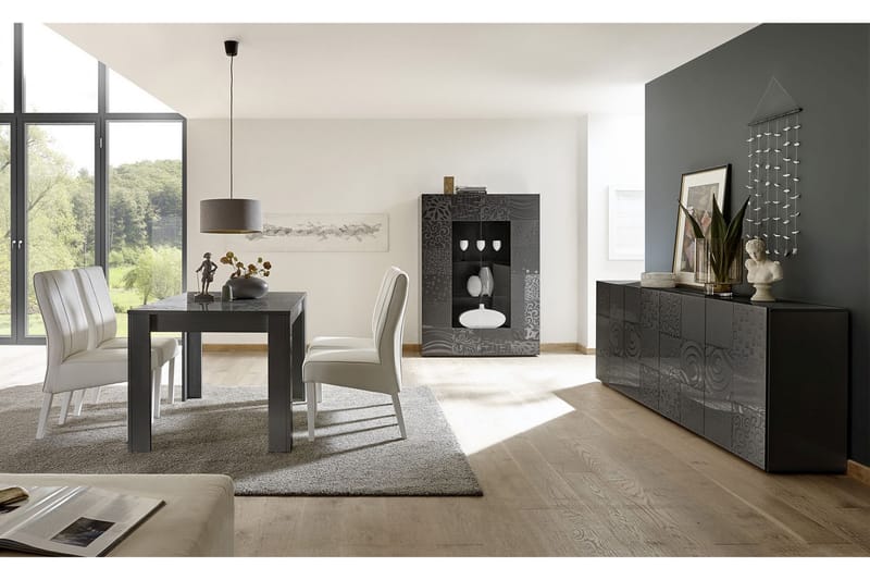 Matbord Bayoner Förlängningsbart 180 cm - Vit|Beige|Svart|Grå - Möbler - Bord & matgrupp - Matbord & köksbord