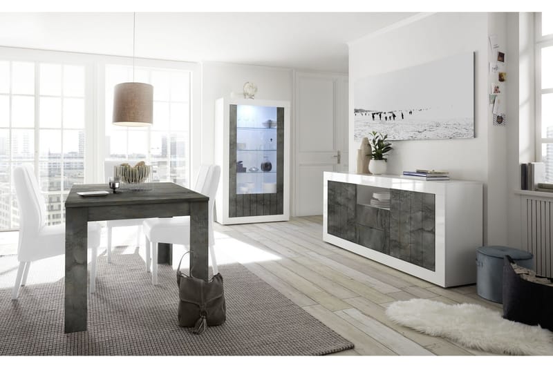 Matbord Calpino Förlängningsbart 137 cm - Grå - Möbler - Bord & matgrupp - Marmorbord