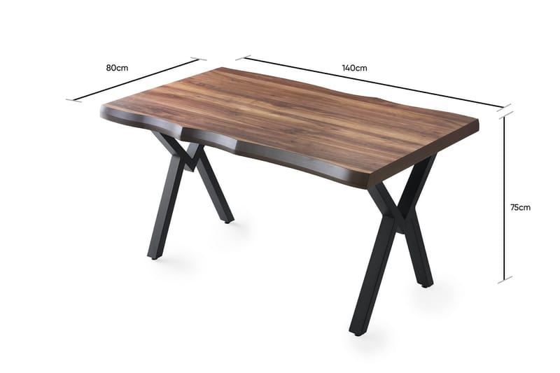 Matbord Cauha 140 cm - Valnöt - Möbler - Bord & matgrupp - Matbord & köksbord