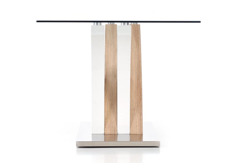 Matbord Charlsetta 160 cm - Vit|Ek - Matbord & köksbord