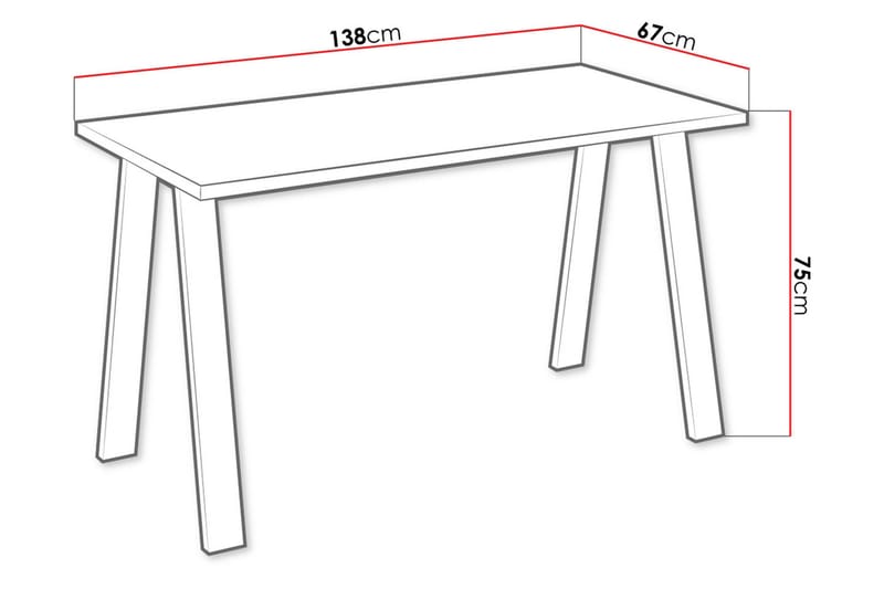 Matbord Cisy 138 cm - Ek - Matbord & köksbord