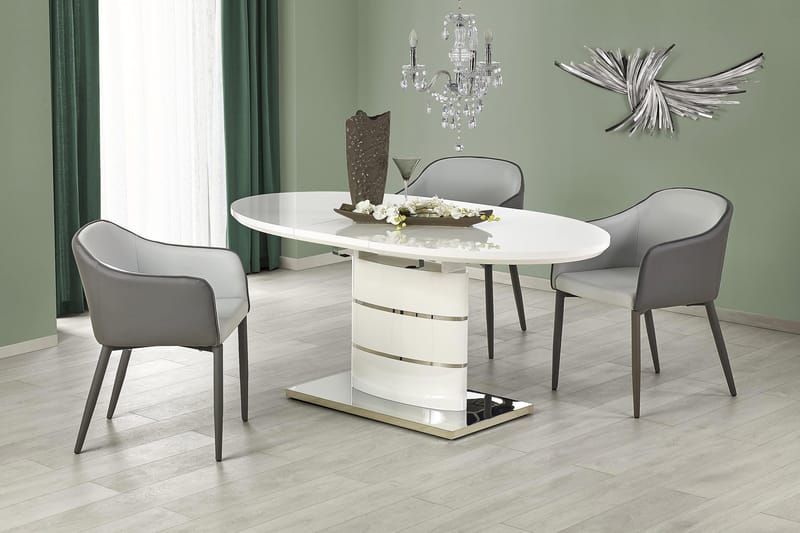 Matbord Collen Förlängningsbart 140 cm - Vit - Matbord & köksbord
